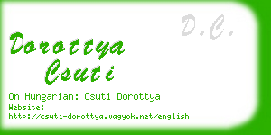 dorottya csuti business card
